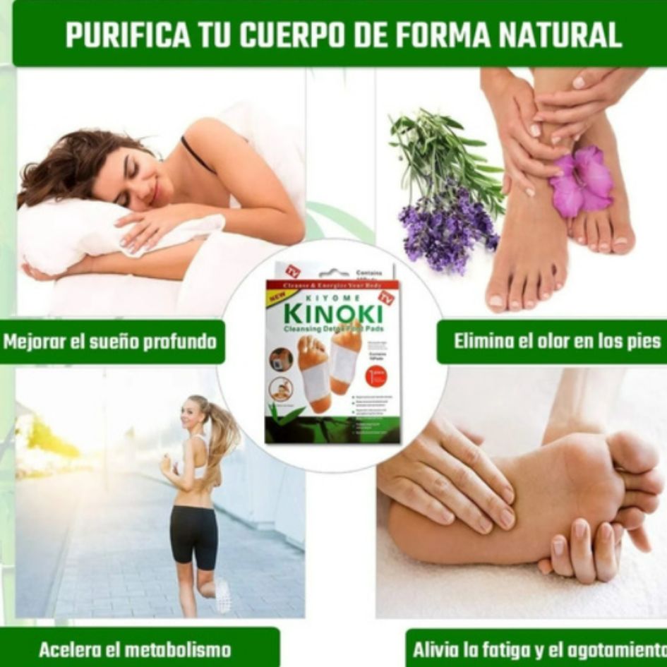 Cincuenta Parches KINOKI desintoxicantes